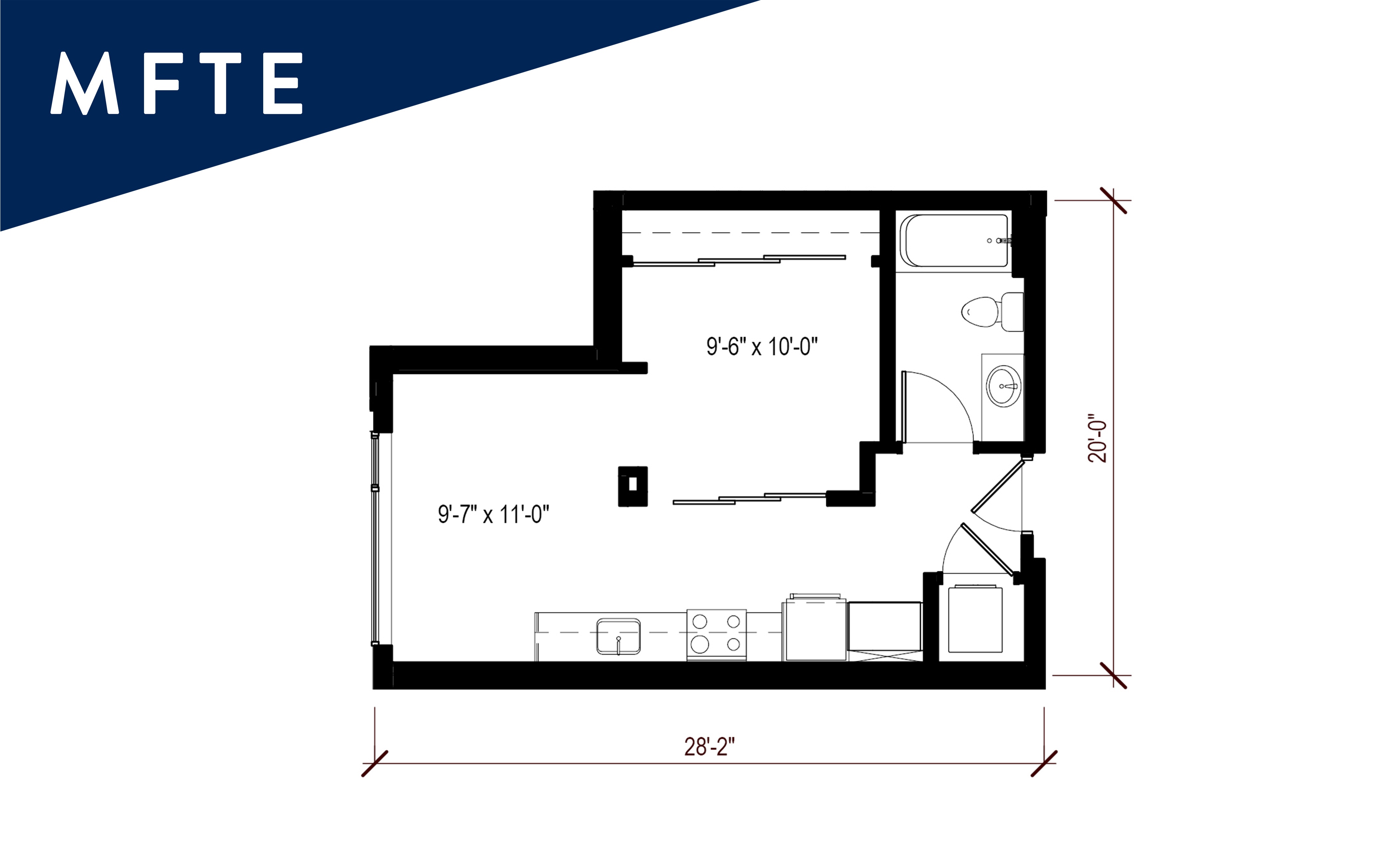 MFTE Urban 1 Bedroom - U11